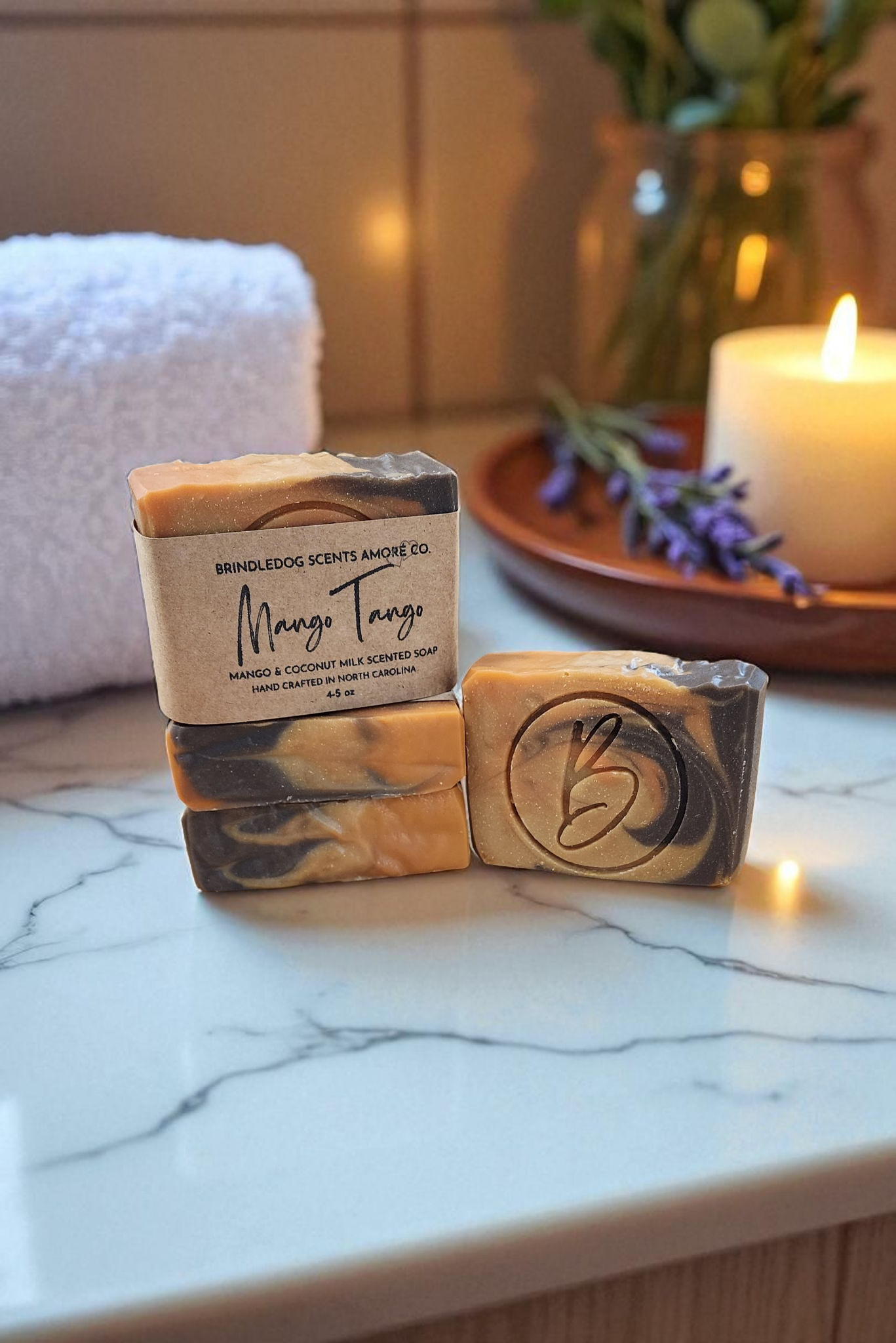 Mango Tango- Mango & Coconut Milk Scented Soap Bar 4.5 - 5 oz