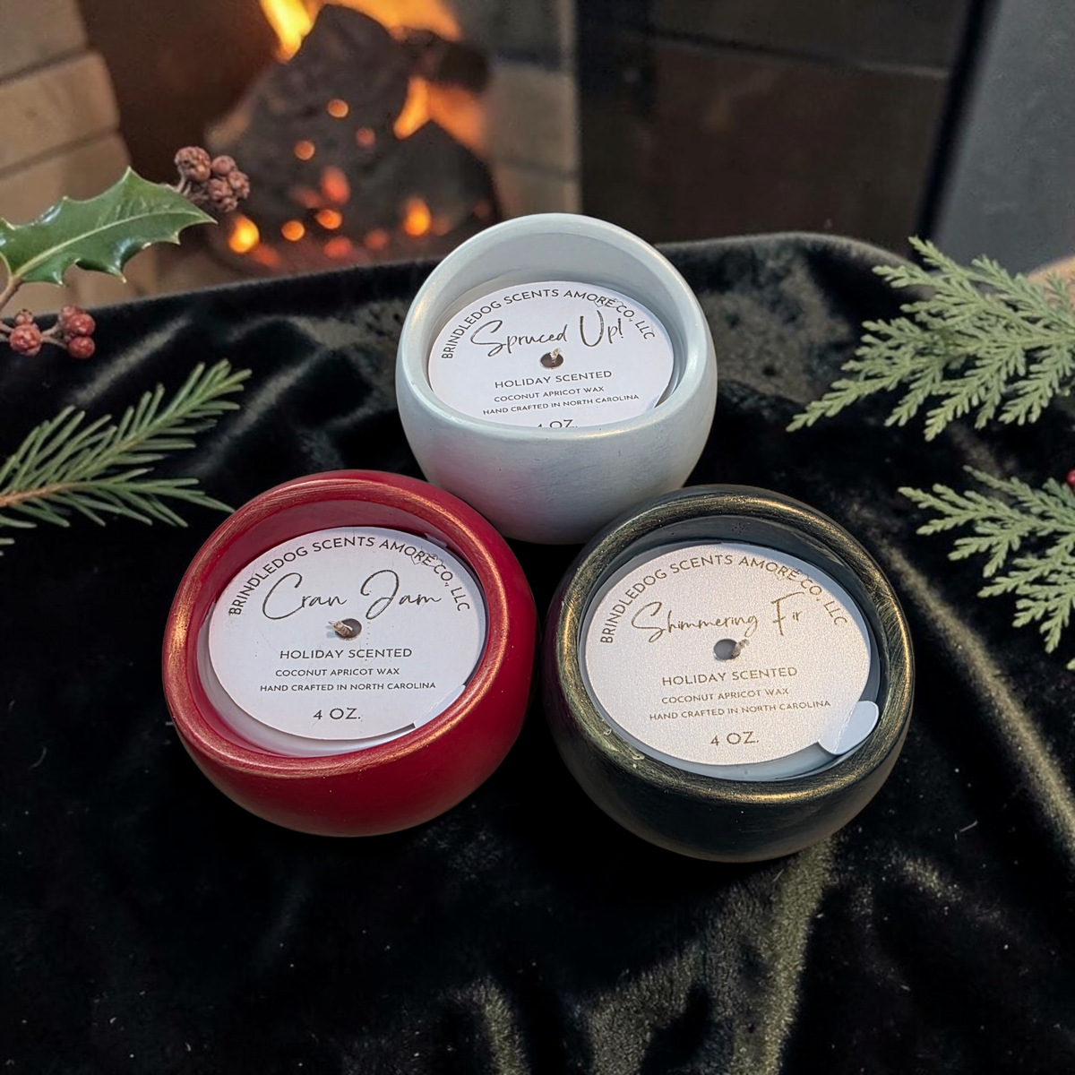 Holiday Cement Candle Gift Set 3-Piece