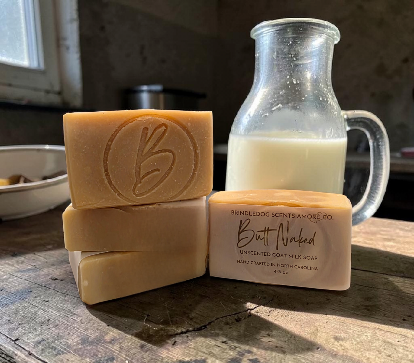 Natural Goat Milk Luxury Soap Bar – Artisan Bath Soap (4–5 oz) | Butt Naked
