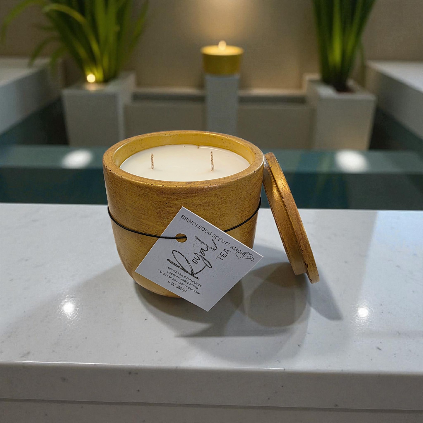 Royal Tea 9 oz White Tea & Mandarin Scented-Golden Fire Series