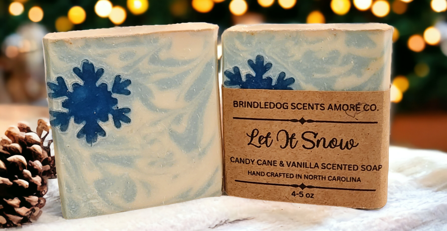 Let It Snow- Holiday Scented Soap Bar 4-5 oz