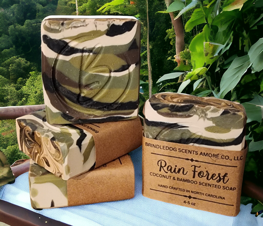 Rain Forest- Bamboo & Coconut Scented Soap Bar 4-5oz