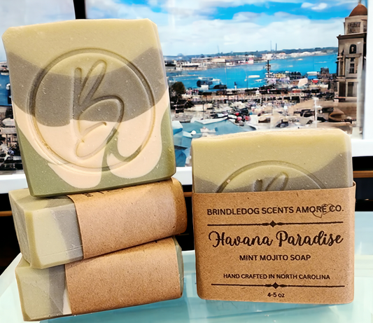 Havana Paradise- Mint Mojito Scented Soap Bar 4.5 - 5 oz