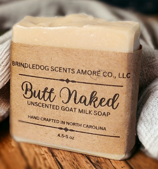 Butt Naked Goat Milk Unscented Soap Bar 4.5 - 5 oz
