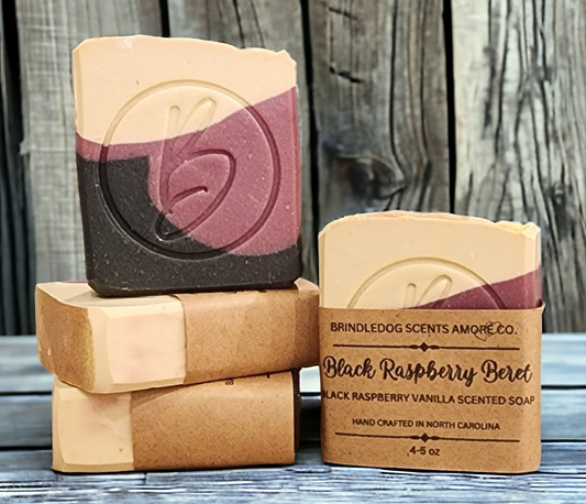 Black Raspberry Beret- Black Raspberry & Vanilla Scented Soap Bar 4.5 - 5 oz