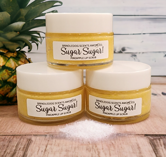Sugar Sugar! Lip Scrub 1 oz Pineapple Flavor w/ Free Applicator