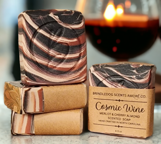 Cosmic Wine- Merlot & Cherry Almond Scented Soap Bar 4-5 oz
