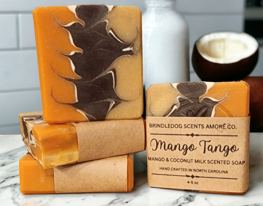 Mango Tango- Mango & Coconut Milk Scented Soap Bar 4.5 - 5 oz
