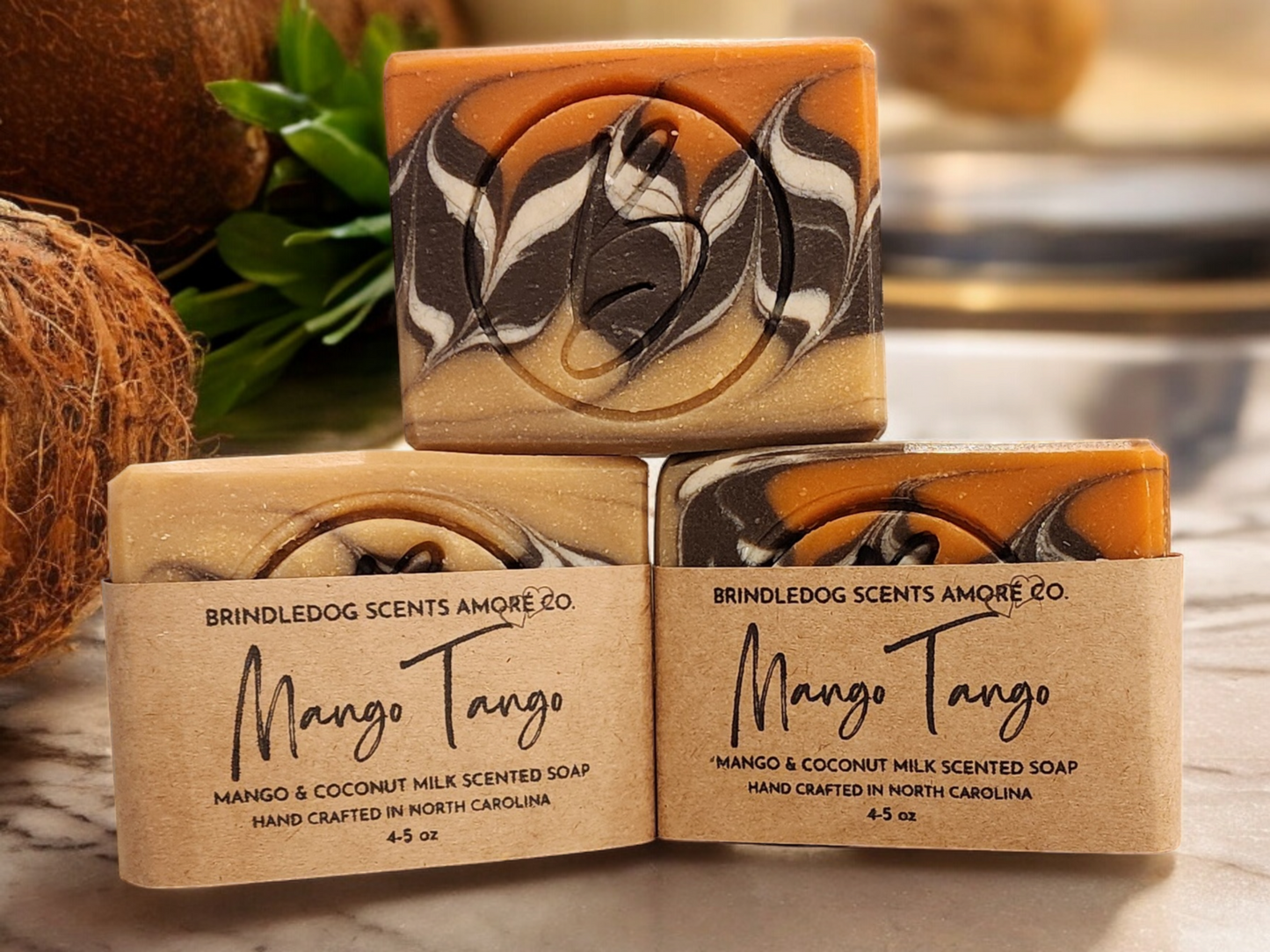 Mango Tango- Mango & Coconut Milk Scented Soap Bar 4.5 - 5 oz