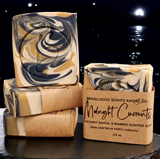 Midnight Currents- Coconut Santal & Bamboo Scented Soap Bar 4-5 oz