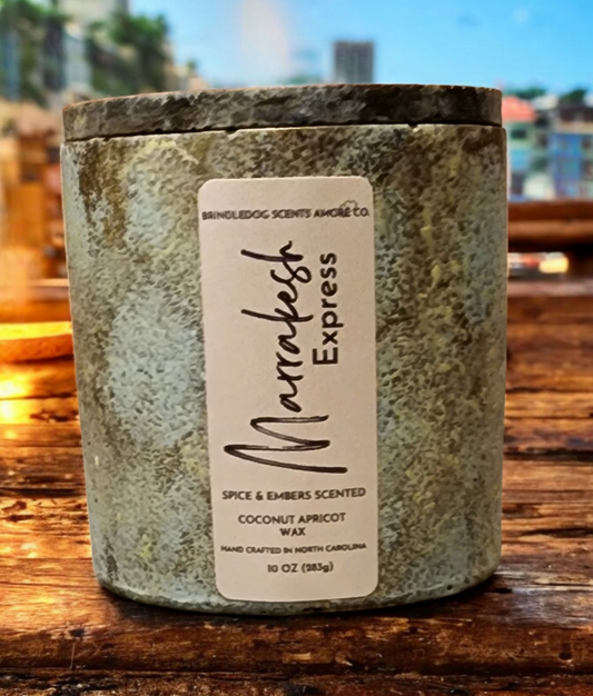 Marrakesh Express 10 oz Spice & Embers Scented-Celestial Series Blue