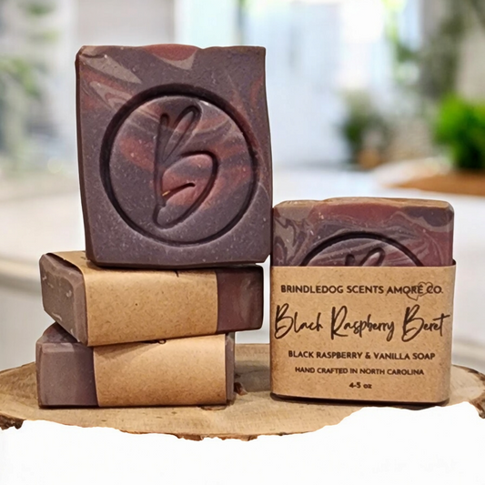 Black Raspberry Beret- Black Raspberry & Vanilla Scented Soap Bar 4.5 - 5 oz