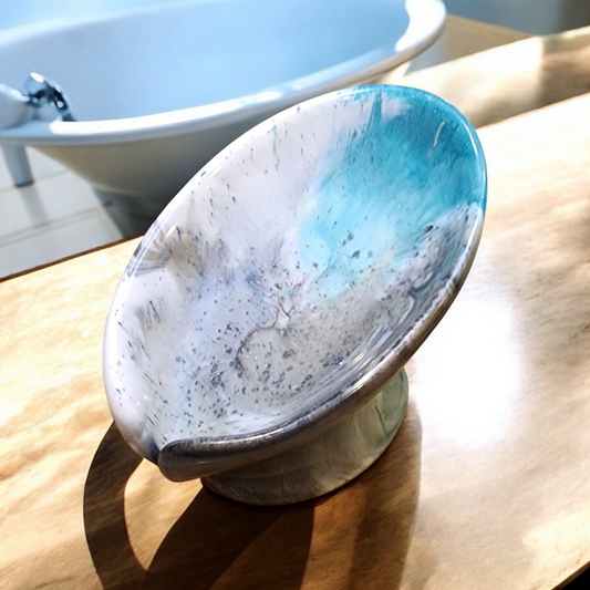 Handmade Soap Dish- Pedestal Style