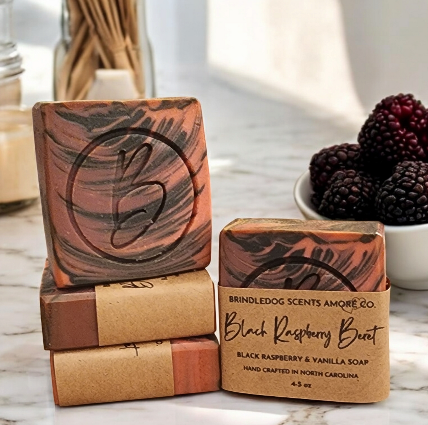 Black Raspberry Beret- Black Raspberry & Vanilla Scented Soap Bar 4 - 5 oz