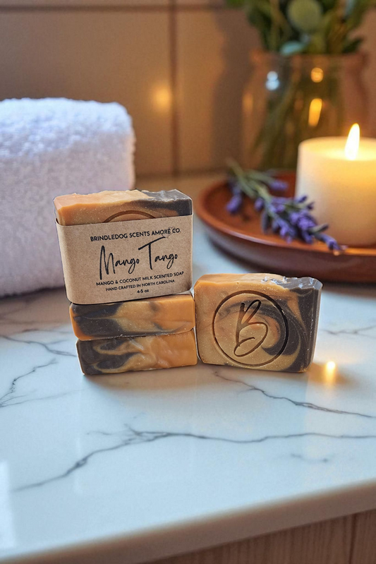 Mango Tango- Mango & Coconut Milk Scented Soap Bar 4.5 - 5 oz