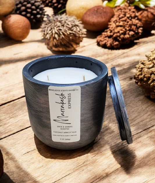 Marrakesh Express 9 oz Spice & Embers Scented-Throwing Copper Series
