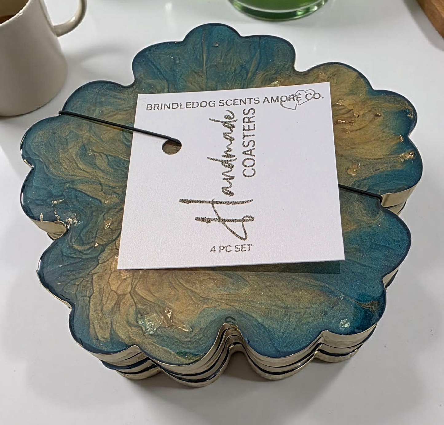 Handmade Coasters 4pc