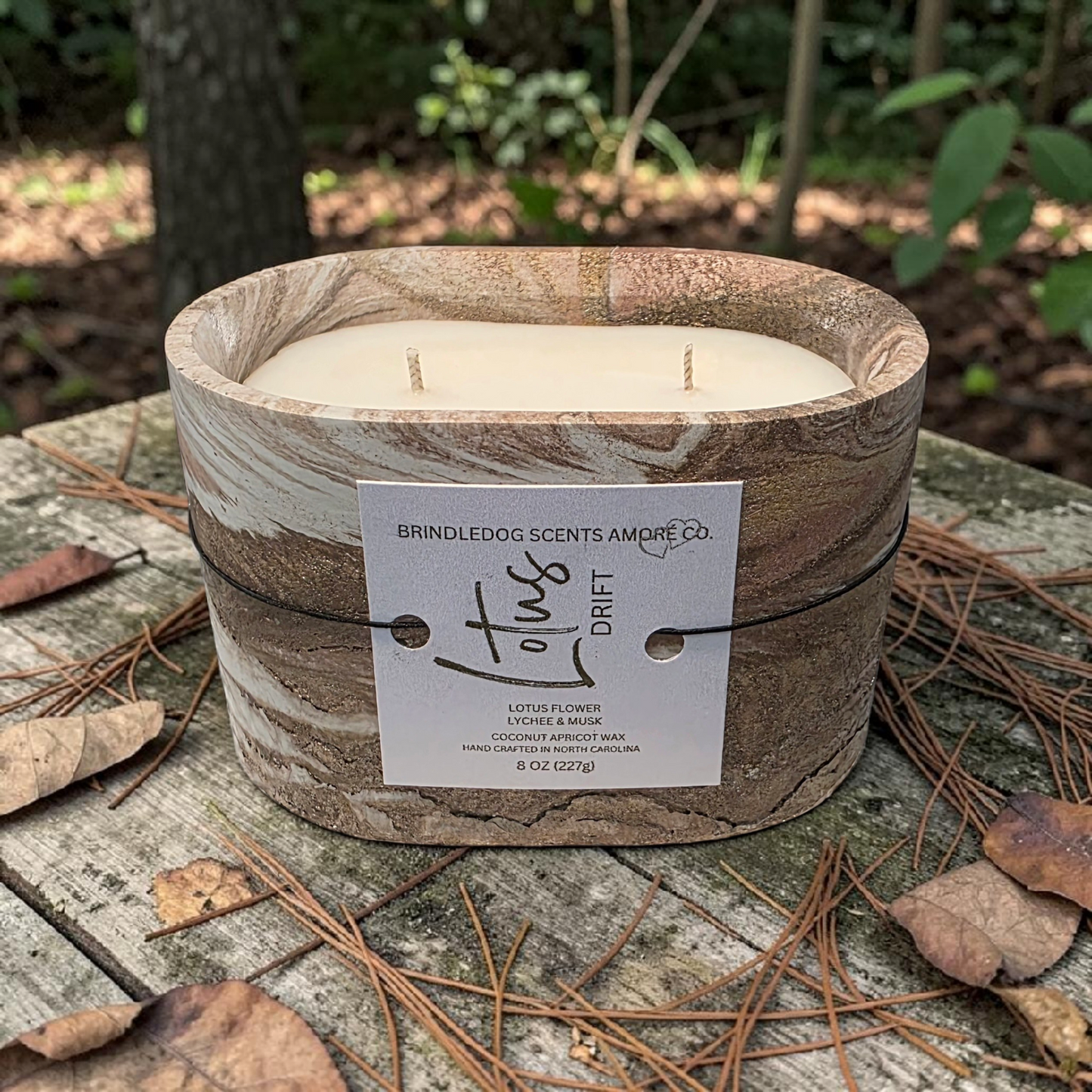 Lotus Drift 8 oz Lychee Lotus Flower & Musk Scented-Oval Elements Series