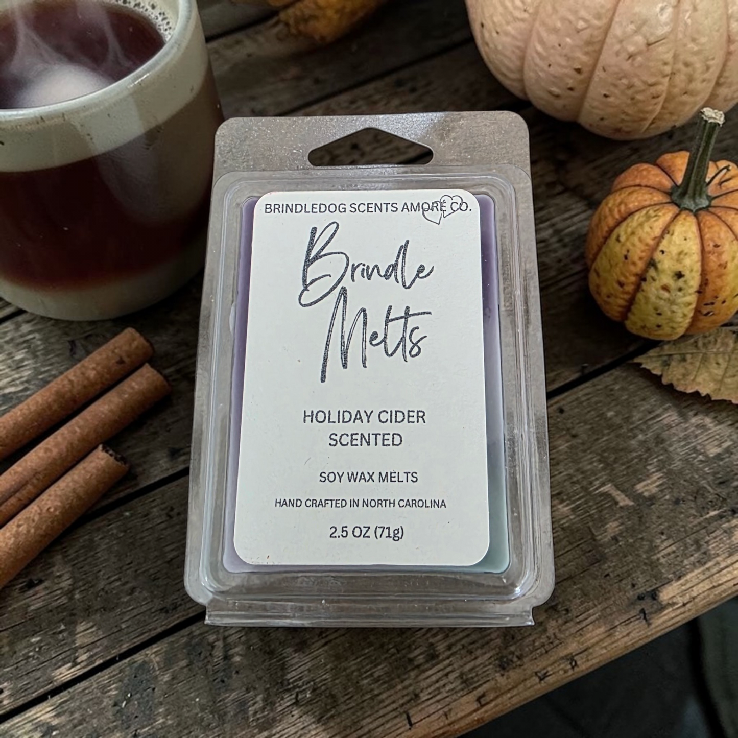 Soy Blended Wax Melts Holiday Cider Scented 2.5 oz
