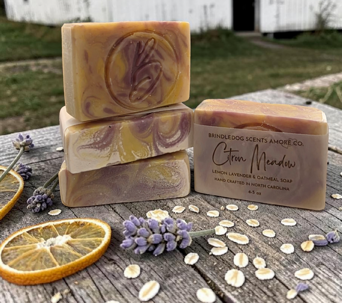 Lemon Lavender & Oatmeal Luxury Soap Bar – Artisan Bath Soap (4–5 oz) | Citron Meadow