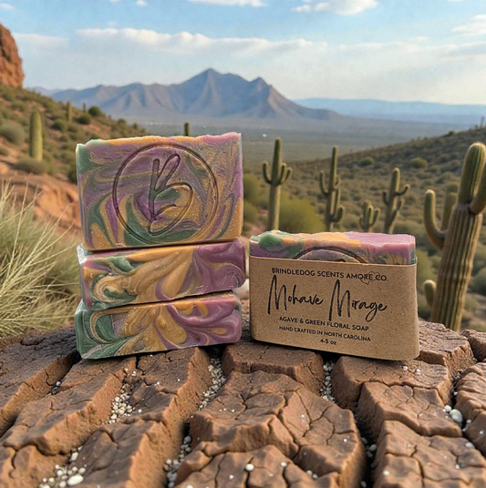 Mojave Mirage-Agave & Green Floral Scented Soap Bar 4-5 oz
