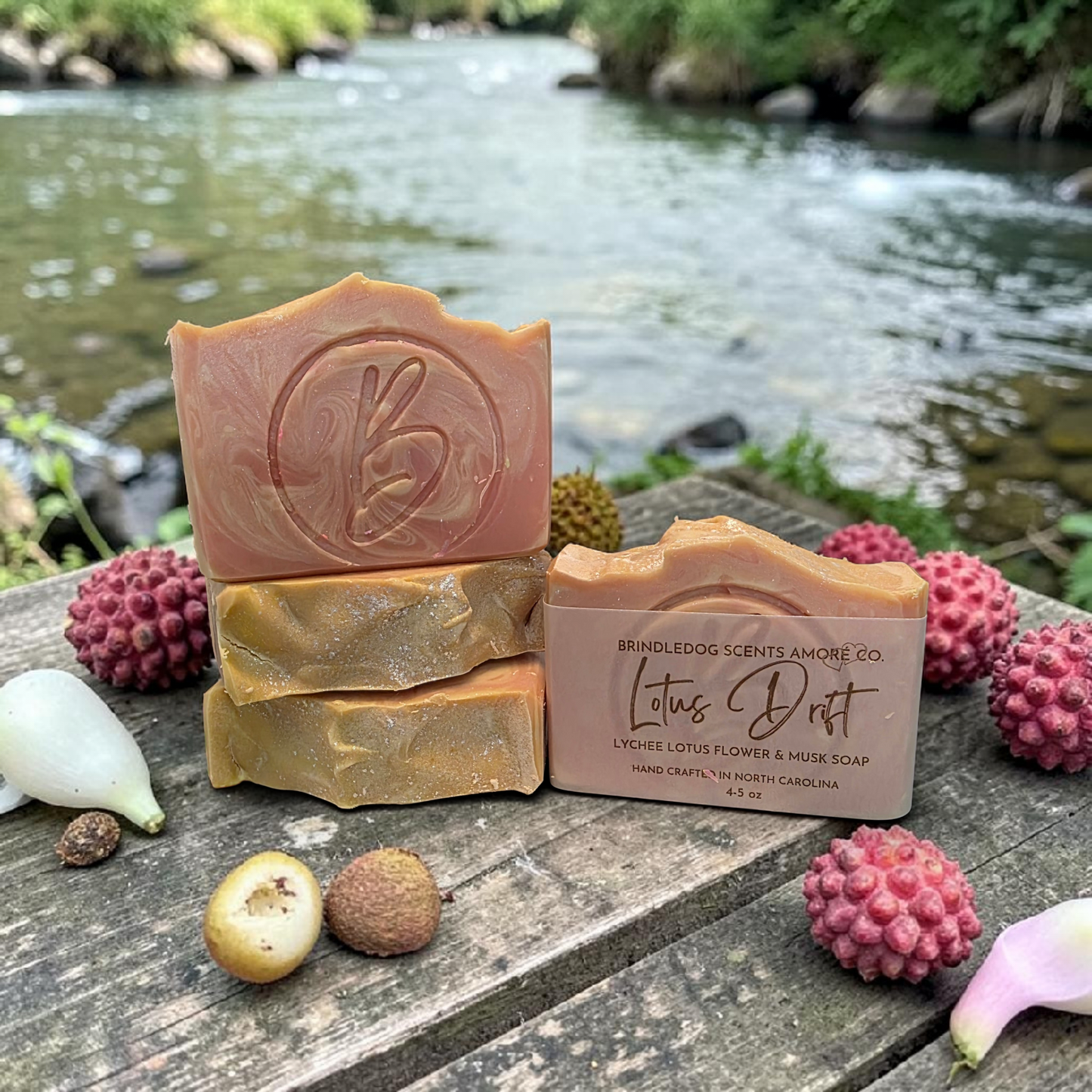 Lychee Lotus Flower & Musk Luxury Soap Bar – Artisan Bath Soap (4–5 oz) | Lotus Drift