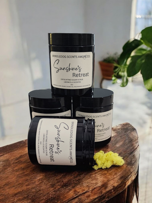 Sunshine's Retreat- Limoncello Creme Scented Sugar Scrub 9 oz