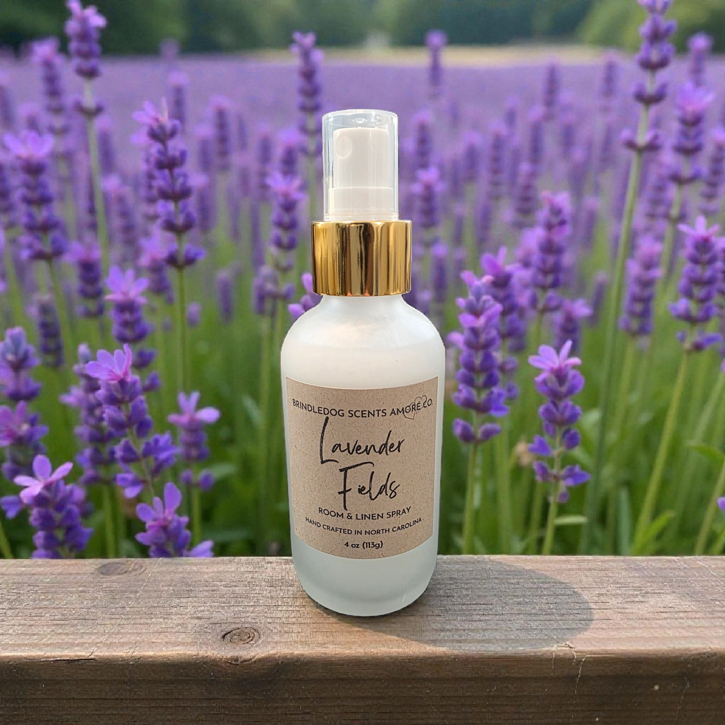 Lavender Fields Room & Linen Spray – 4 oz Lavender & Sage Scent Home Fragrance Mist for Bedding, Linens & Air Freshener