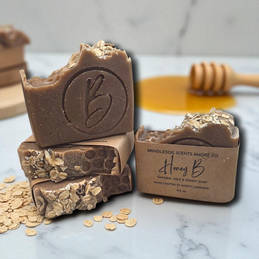 Honey B- Oatmeal Milk & Honey Scented Soap Bar 4-5 oz