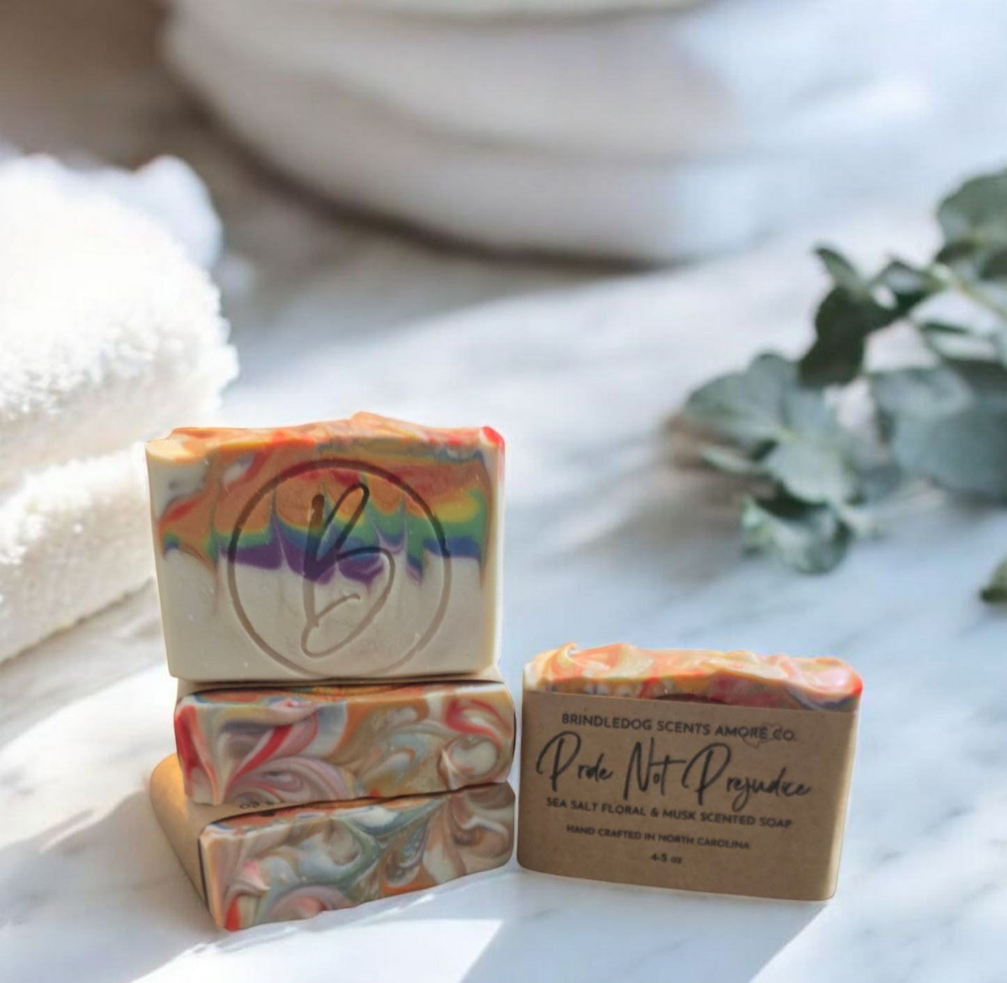 Pride Not Prejudice- Sea Salt Floral & Musk Scented Soap Bar 4- 5 oz