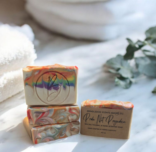 Pride Not Prejudice- Sea Salt Floral & Musk Scented Soap Bar 4- 5 oz