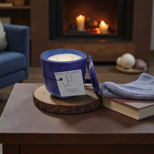 Tuscan Orchard 9 oz Fig and Floral Scented-Celestial Series Cement Candle