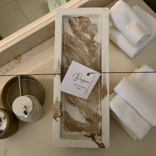 Designer Cement Accessory Tray- Style 001