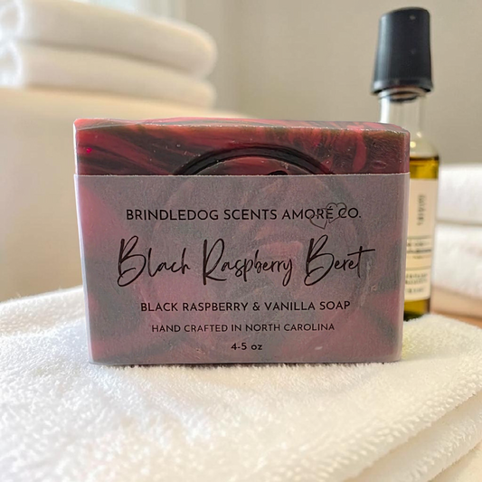 Black Raspberry Beret- Black Raspberry & Vanilla Scented Soap Bar 4 - 5 oz