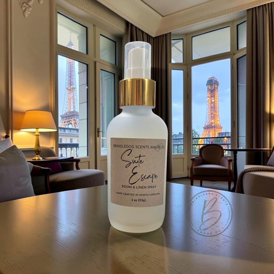 Suite Escape Room & Linen Spray – 4 oz White Tea & Thyme Scent Home Fragrance Mist for Bedding, Linens & Air Freshener