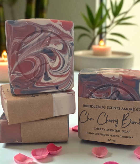 Cha Cherry Bomb Cherry Scented Soap Bar 4-5 oz